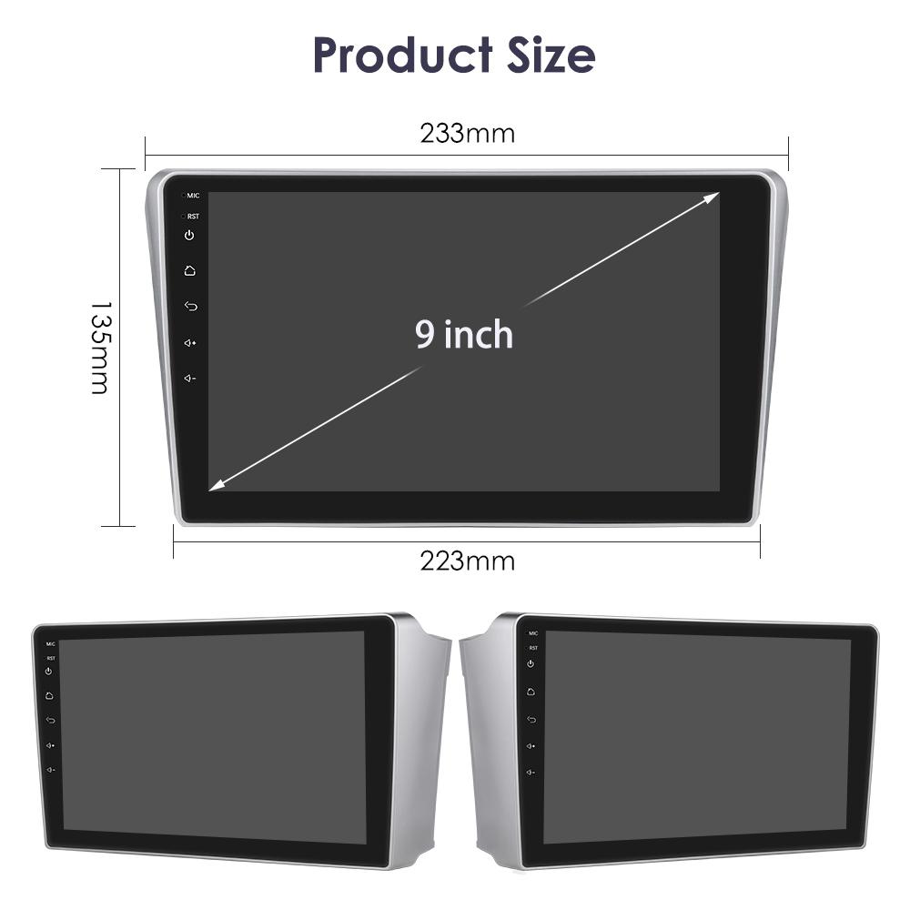 Hizpo 2din Android Autoradio for Toyota Avensis T25 2002-2008 Car Radio Multimedia Video Player GPS Navi Head Unit Carplay Auto 4G SWC RDS  FM DVR Cam