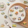 50 Adet Kırsal Manzara Çıkartması Dekorasyon Scrapbooking Evcil Hayvan Çıkartması Estetik Kore Kırtasiye Okul Malzemeleri