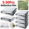 5-30Pcs Silver Mylar Highly Reflective Films 210x120cm Good Solar Radiation Transmission Performance for Increasing Plant Growth