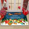 1PC 40*60cm Christmas Entry Door Foot Mat Christmas Carpet Floor Mat Bathroom Non-slip Absorbent Floor Mat Holiday Door Mat Home Decoration