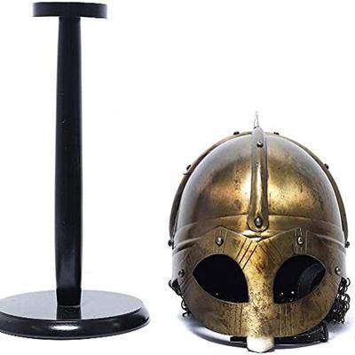Wikinger Mittelalter Rüstung Krieger Kettenhemd Helm Mit Holzständer