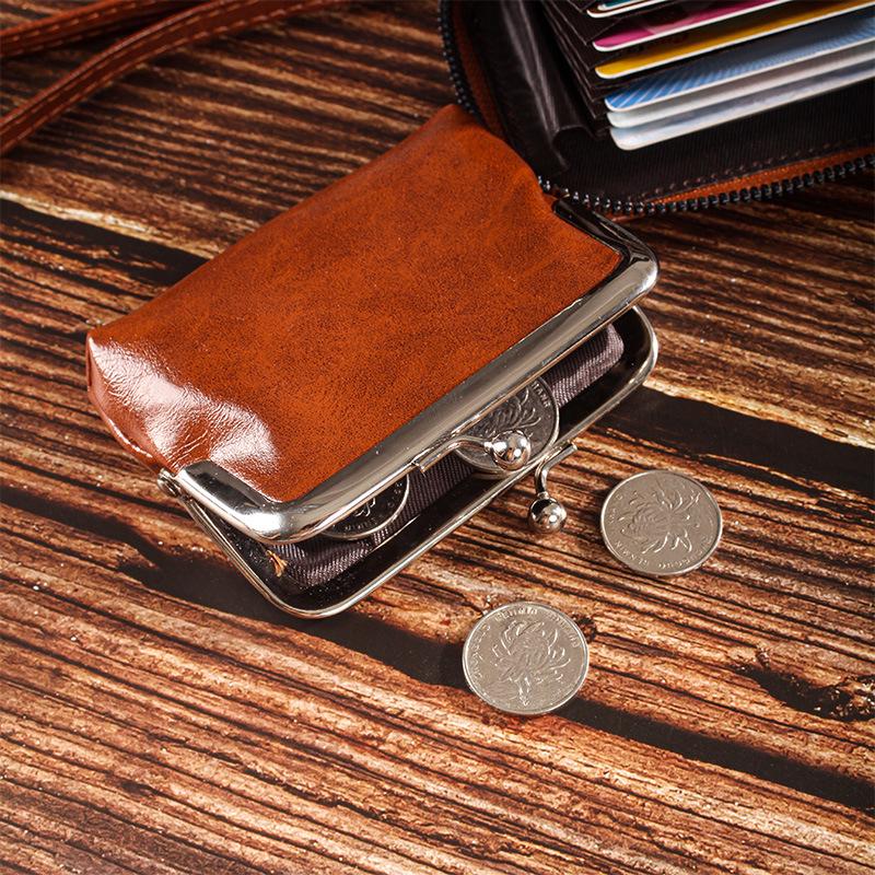 Snap Coin Purse and Multi-Card Slot ID Holder Zipper Wallet