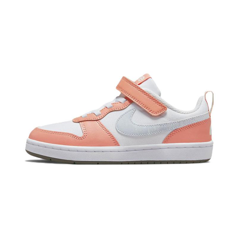 Nike Court Borough Low 2 White Light Madder Root PS Sneakers DM1217-100 35