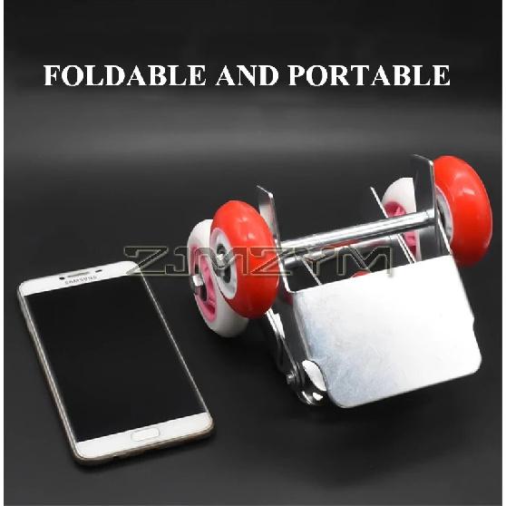 Universal Flat Tire Booster Dolly, Emergency Move Tool for Motorcycle Electric Bike Tricycle, Wheel Mover Trolley