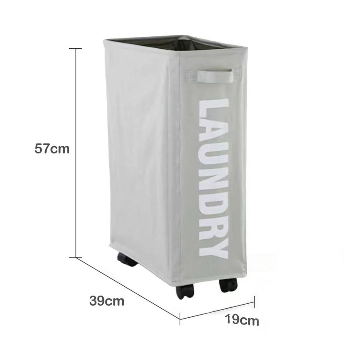 Складная тканевая корзина для белья на колесах - Хранение коврика для йоги и грязной одежды 1430₽