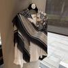 Cotton And Linen Square Scarf Women'S Summer Silk Scarf Star Flower Versatile Scarf Summer Sunscreen Shawl Thin Square Scarf