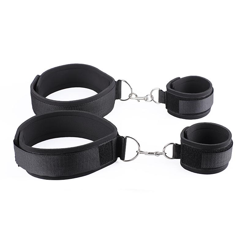 Thigh Wrist Cuffs Bondage Set Sex Handcuffs Restraint BDSM Erotic Adult Game Sex Toy Kits Couples Flirting SM
