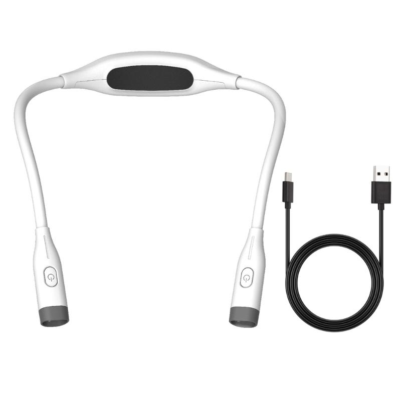 Adjustable Brightness Neck Light Rechargeable for Jogging Sewing Repair Work