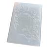 Flower Texture Embossing Template for Scrapbooking Card Making ABS Plastic Embossing Folder for Journals Envelopes