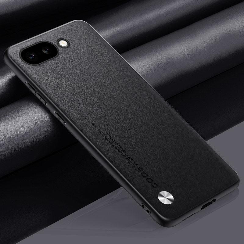 For Google Pixel 9a Case Luxury Matte PU Leather Hard Plastic Shockproof Back Cover for Google Pixel 9A Cases Pixel9A Funda Pixel 9a