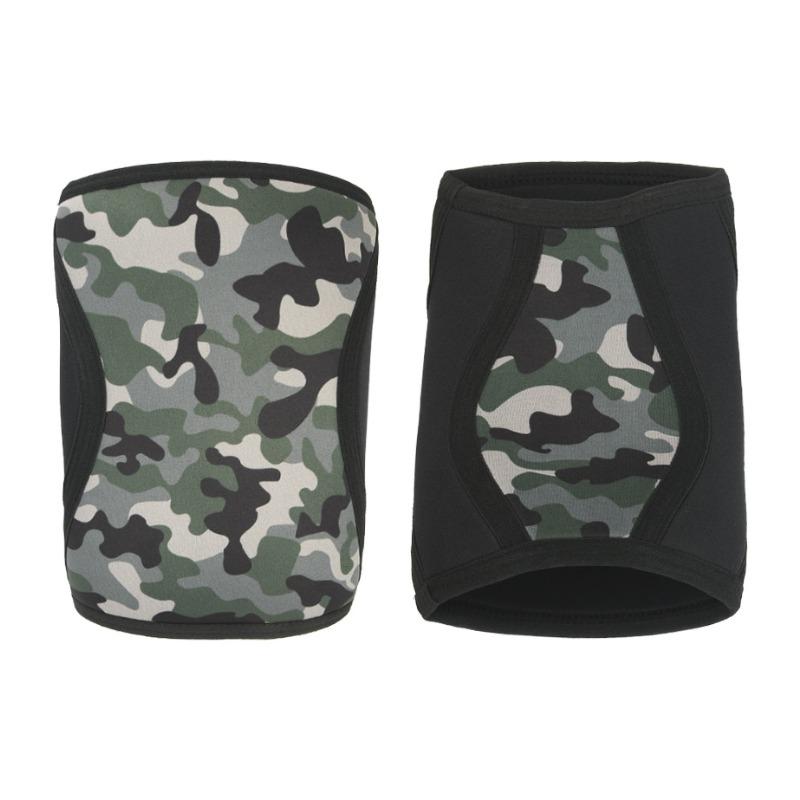 Neoprene Camouflage Compression Knee Protection Weightlifting Knee Pads Neoprene Material  Fitness Squat Fitness Knee Pads