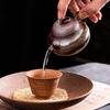 100ml Retro Kiln Water Fired Calabash Pot Kiln Change Retro Ceramic Small Capacity  Pear ShapeTeapot Kung Fu Brewing Tea Pot
