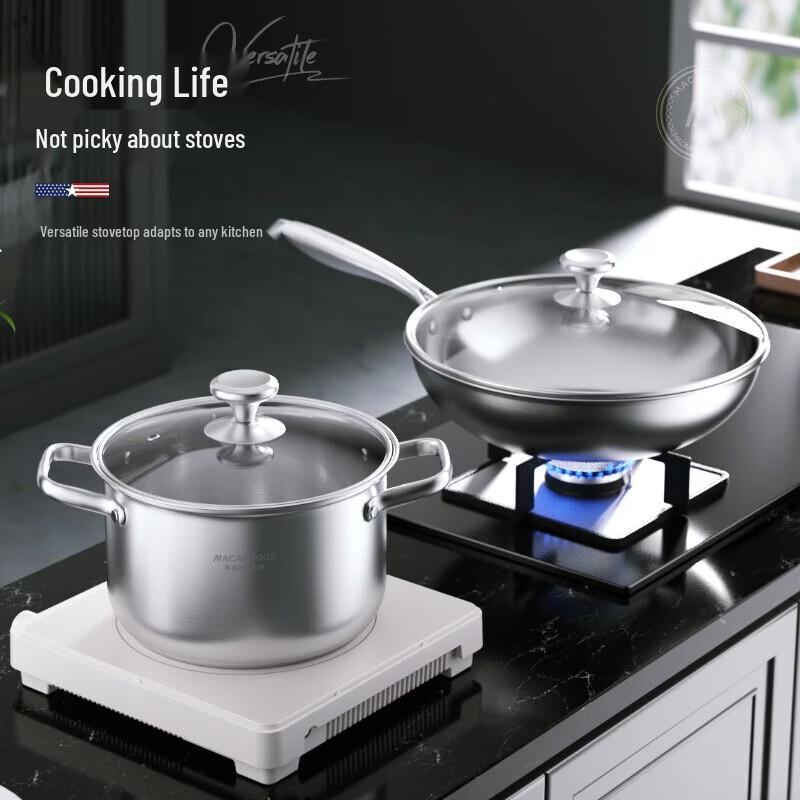 Macaiiroos 304 Stainless Steel Cookware Set