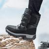 36-46 Winter Men's Plus Velvet High-top Outdoor Shoes Women's Large Size Hiking Shoes Plus Fur Warm Hiking Boots
