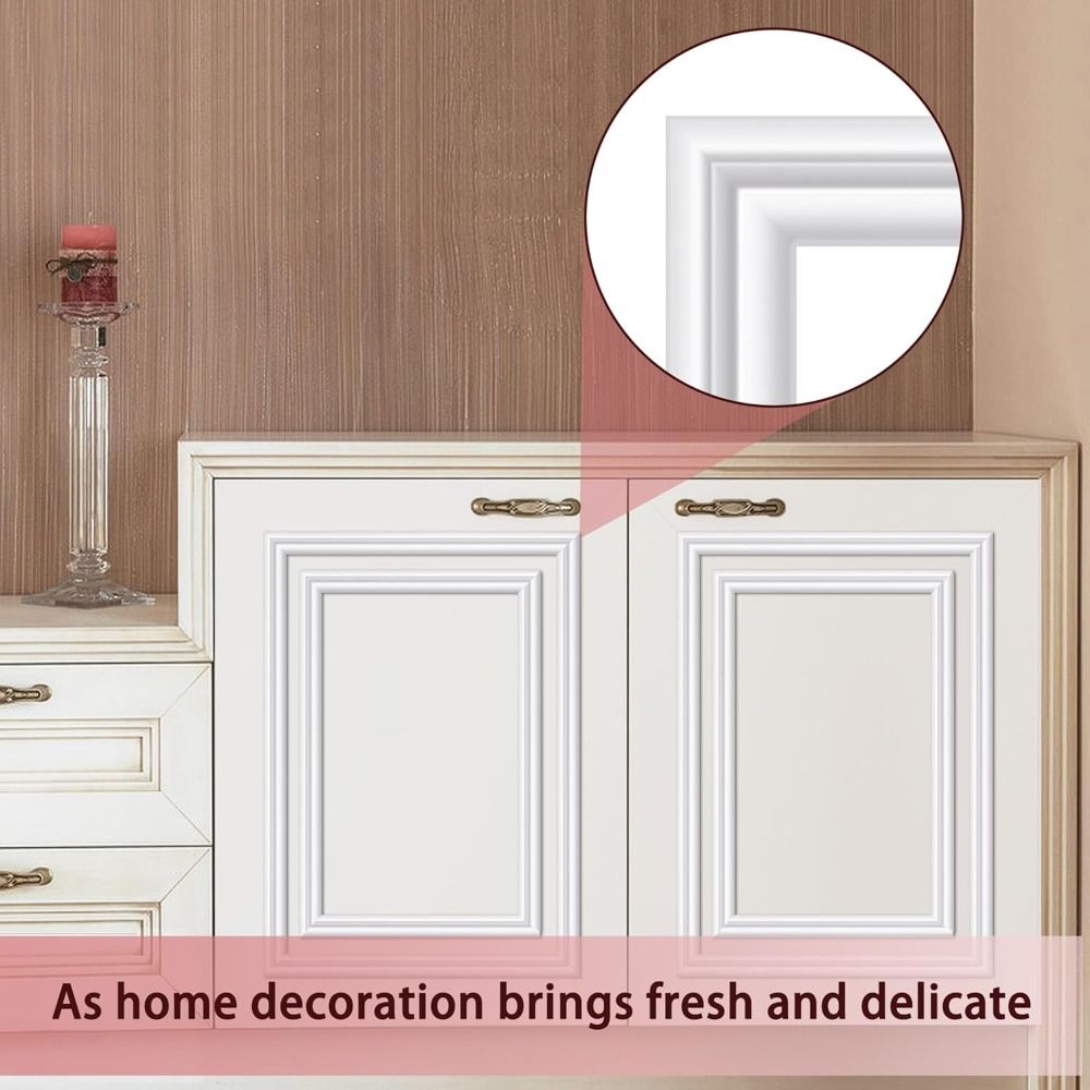 3D Chair Rail Panel Molding Self-Adhesive Window Frame Wall Decoration Molding Trim  Cabinet Border