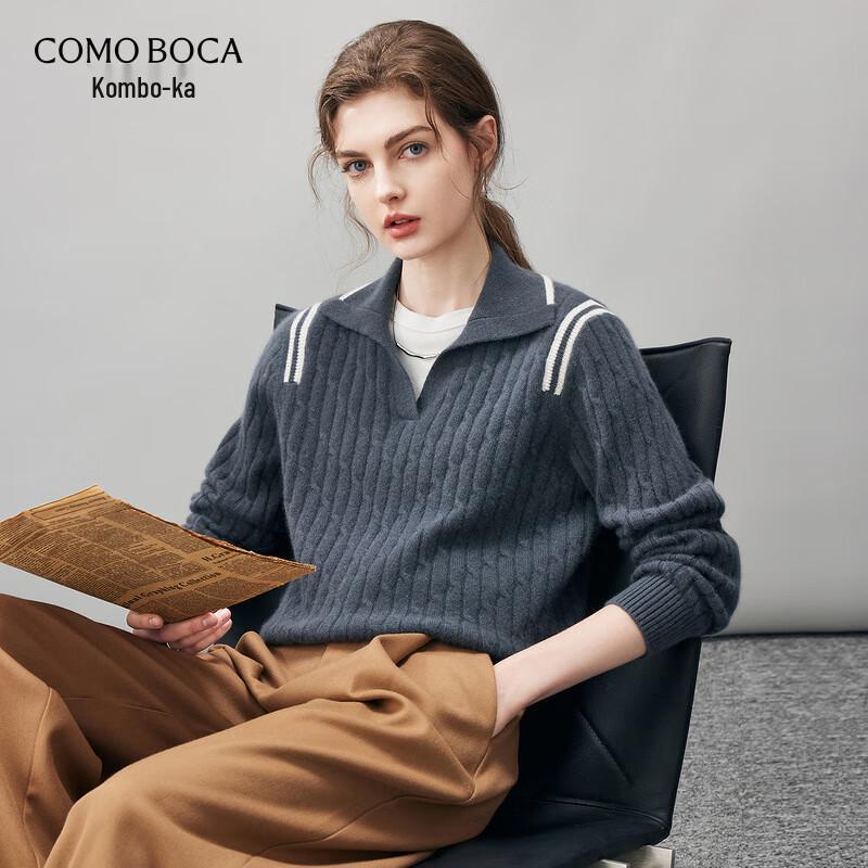 Komomboka Women s 100% Cashmere Polo Neck Sweater 2XL