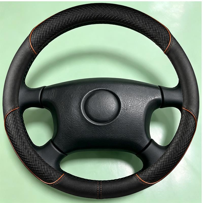 For Suzuki Vitara 1994-2004 Hand-stitched Fully Covered black napa Leather Car Steering Wheel Cover Car Interior