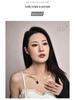 Natural Stone Teardrop Choker Necklace with 18k Gold Plating