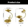 Modern Iron Candlestick Flower Shape Metal Tapered Candle Holder Stand for Wedding Dinning Party Centerpieces Decors