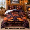 A-Attack O-On T-Titans Custom Name 3Pcs Bedding Set 1 Bed Sheet 2 Pillowcases Bedroom Home Decor