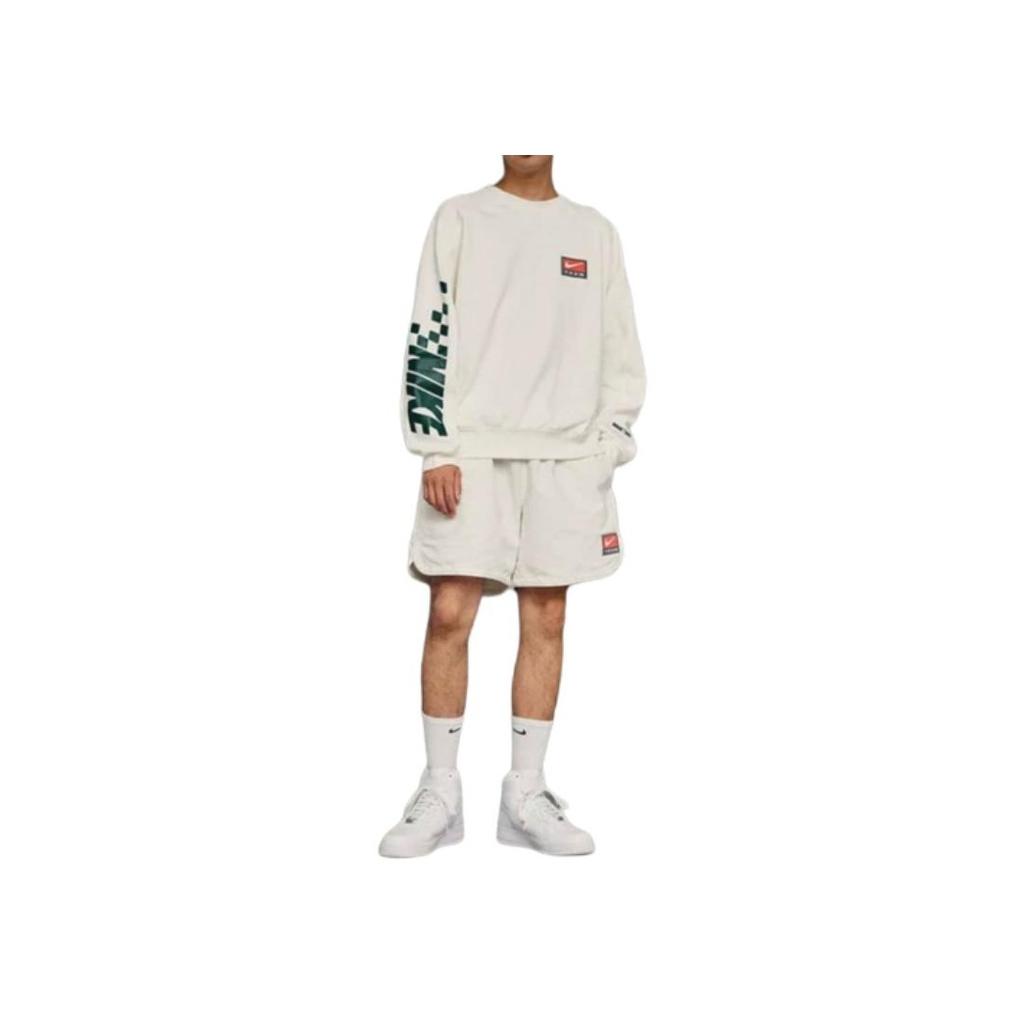 Nike Casual Mid-Waist Straight Loose Fit Sports Shorts Men Shorts White FB7266-133