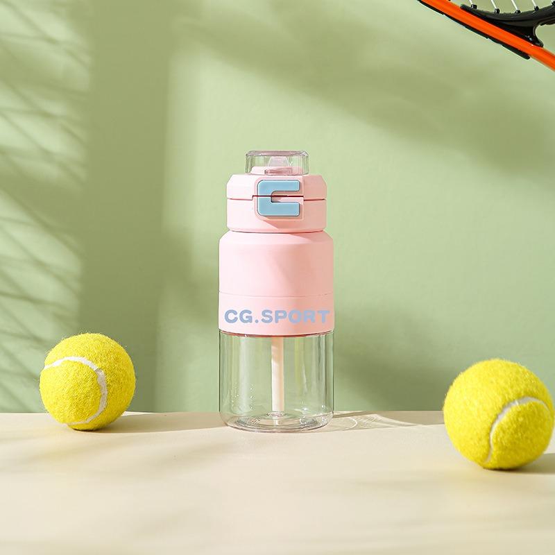 Outdoor Sports Water Cup Large Capacity Portable Student's Straw Plastic Cup