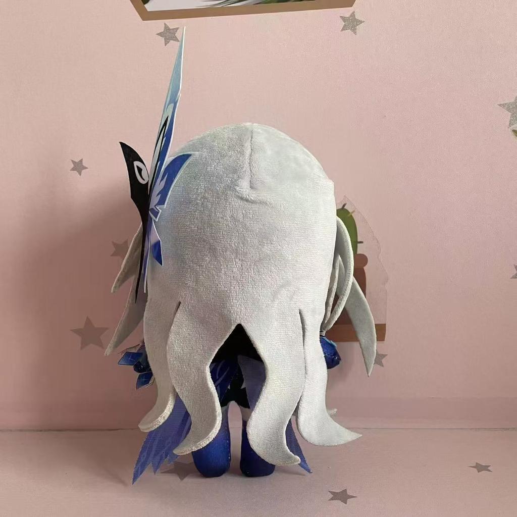 Anime Skirk Plush Doll Toy 20cm Genshin Impact Cosplay Cute Soft Stuffed Pillow Birthday Gift For Game Fans