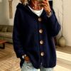 Cardigan Maglione con Cappuccio da Donna a Maglia, Colore Casual Manica Lunga Capospalla per Autunno Inverno