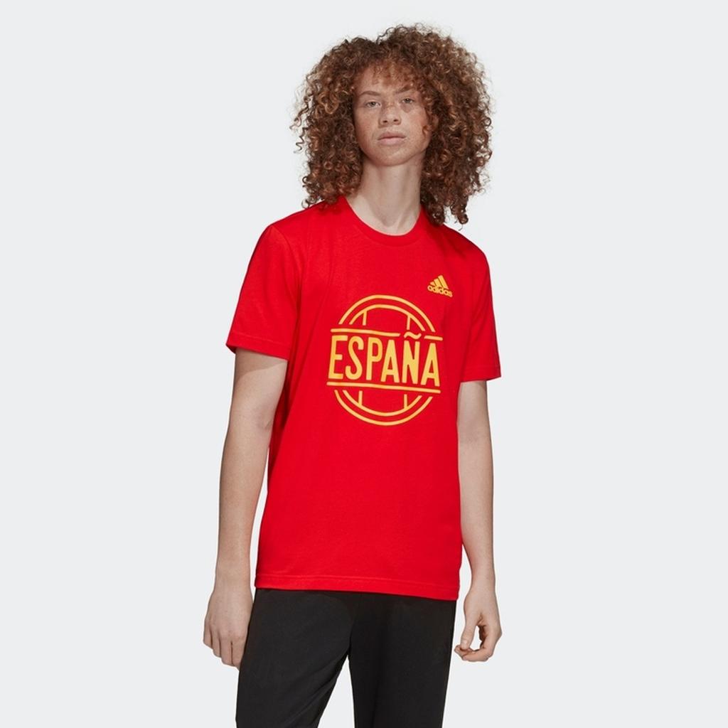 adidas Fußball Alphabet Sport Kurzarm T-Shirt Herren Oberteile Rot FT6051