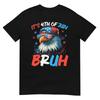 Bruh 4th Of July Boys Kids Fourth Of July Bald Eagle TShirt