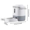 Cat Food Feeder 1.5L Press Automatic Cat Feeder With Bowl Slow Feeding Bowl Interactive Enrichment Toys For Small Medium Puppy