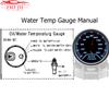Smoked Lens 52mm Car Gauge Water Temperature Meter with LED Backlight 40-140 Celsius Pointer Gauge Water Temp Sensor 1/8NPT