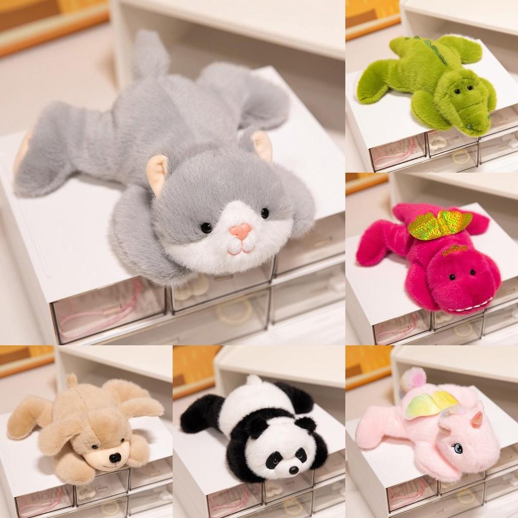 Panda Crocodile Unicorn Dinosaur Lying Plush Toy Stuffed Animal Cartoon Doll