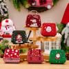 Santa Claus Tinplate Candy Box Cute Handbag Shape Candy Box Kids Gifts Small Tin Box Cookie Gift Box For Christmas Decoration