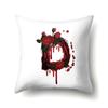 Red Rose English Letter Printing Pattern Cushion Cover Home Living Room Sofa Decoration Square Polyester Pillow
