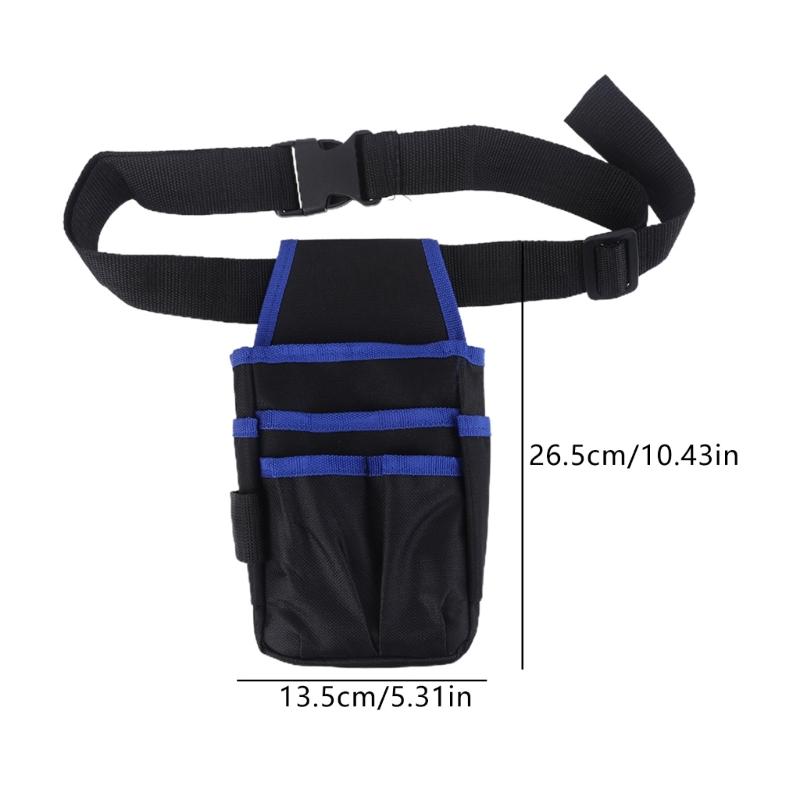 Professional Work Belt Utility Pouch Bag 600D Oxford Material 14 Pockets For Tool Organization For Construction Repairs