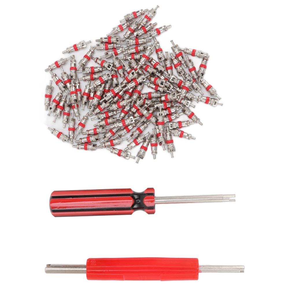102PCS Dual-End Valve Core Remover Tire Repair Tool Valve Stem Tool  Valve Core Replacement