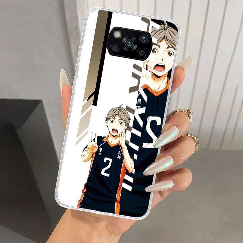 Anime Haikyuu Oya School Volleyball Phone Case for Xiaomi Poco X5 X6 X7 Pro F7 Ultra M7 Redmi 15 15C 13 13C 12 12C 10 10A 10C 9
