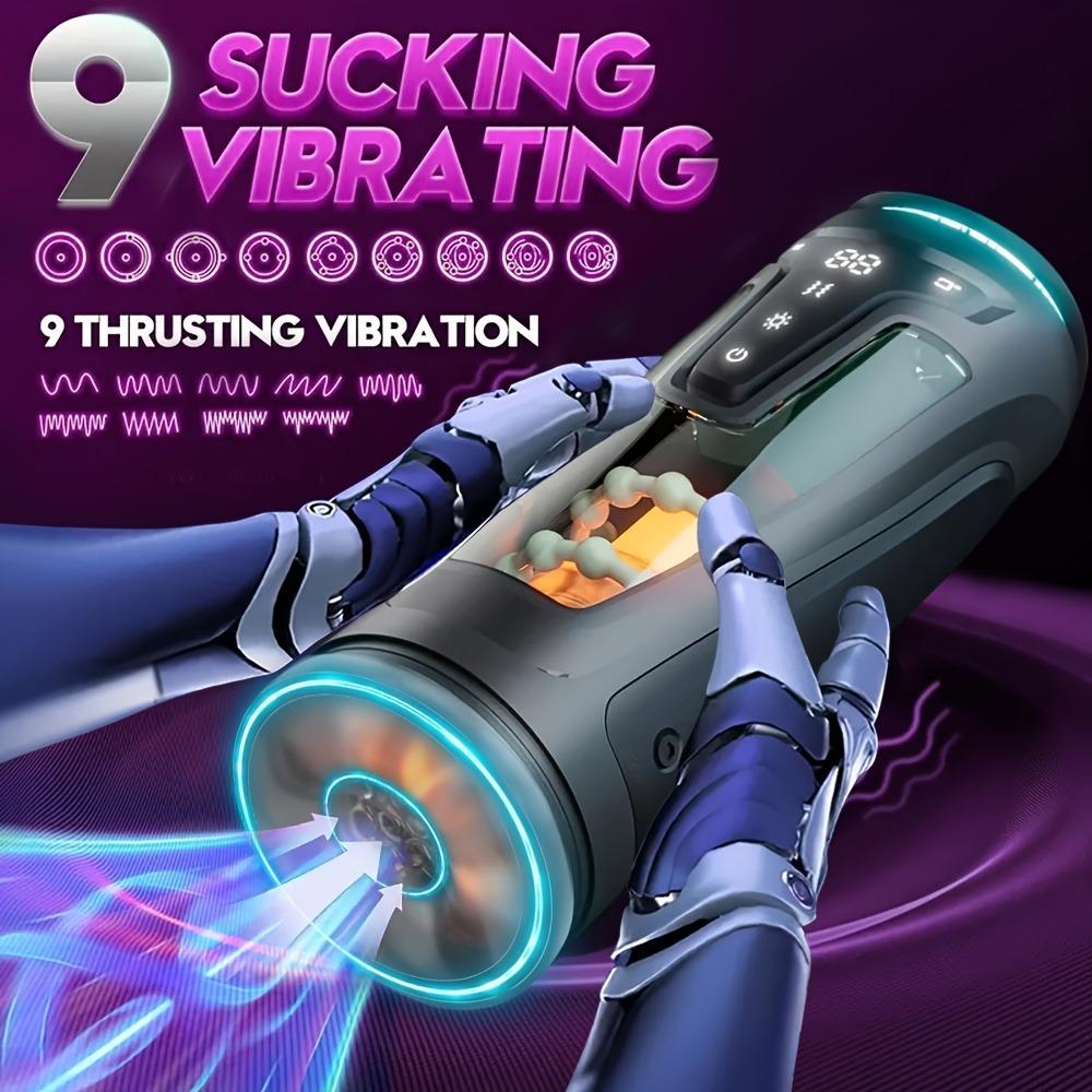 Male Auto Airplane Cup with 3D Realistic Masturbator for Penis Glans, USB Rechargeable, Beginner-Friendly Adult Toy