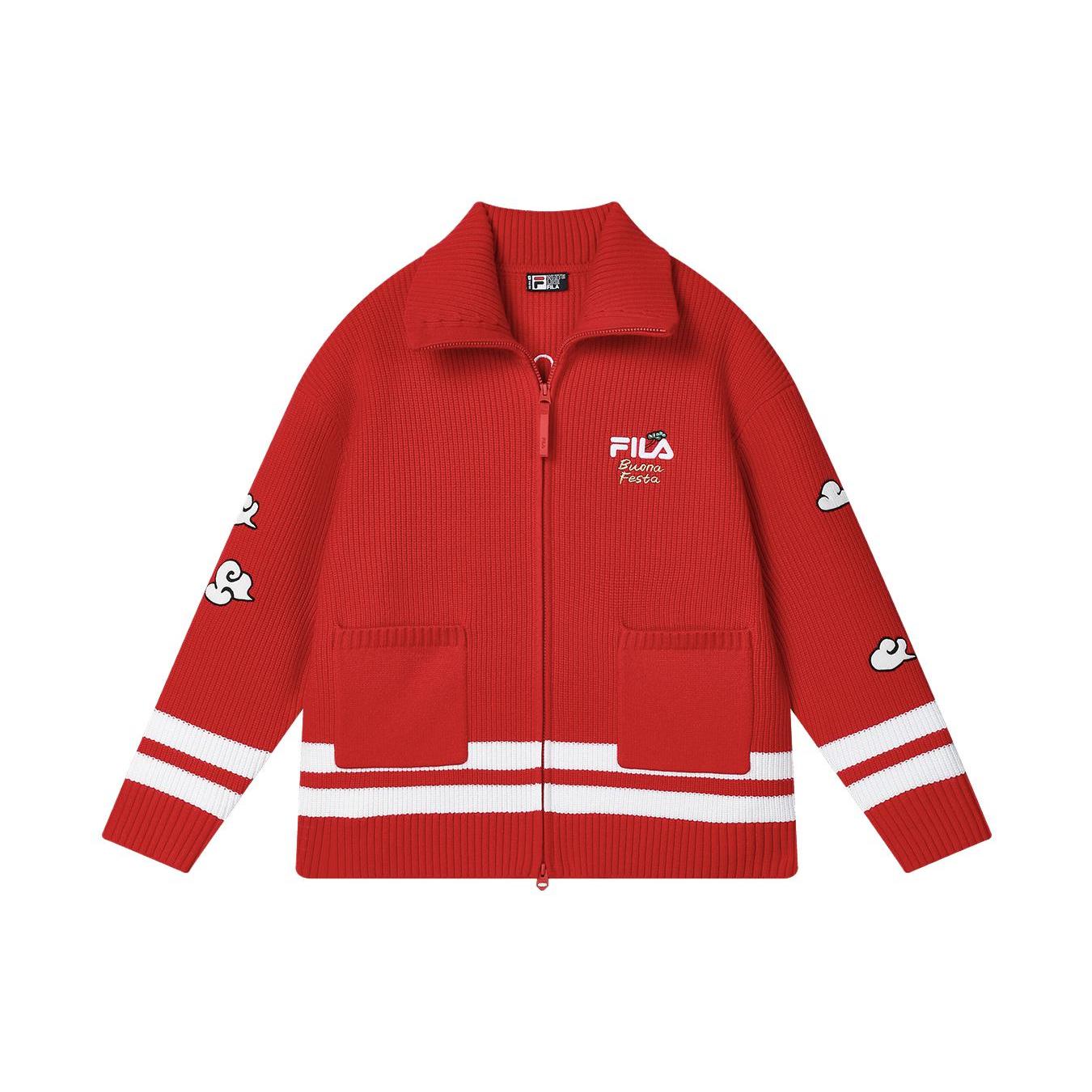 

New FILA Sweater Women s Legend Red F11W419401FRD XL