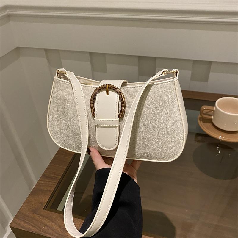 Underarm bag women's new trendy niche design casual simple foreign style retro shoulder crossbody small square bag