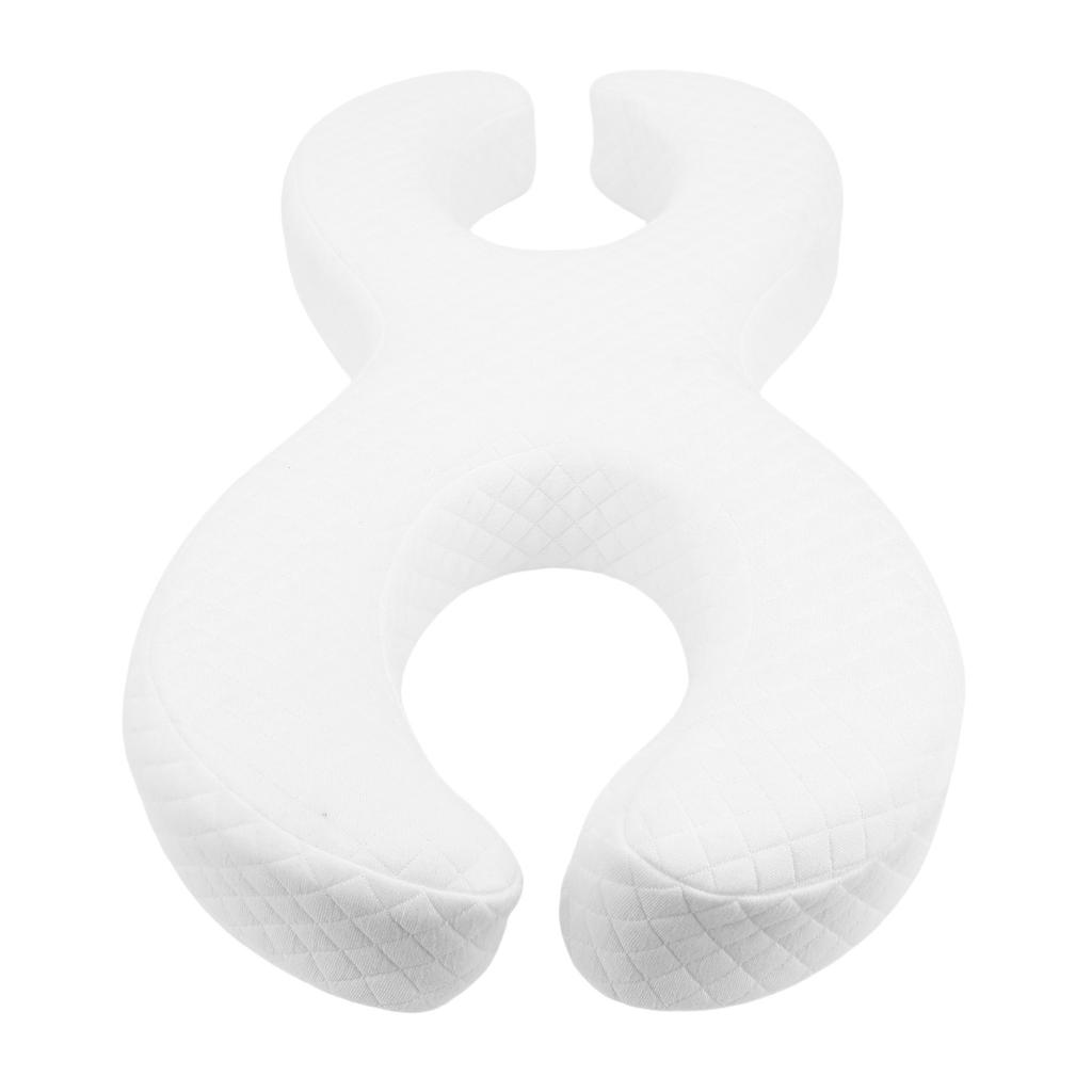 Face Pillow for Side Sleepers Memory Foam 2 Holes Soft Washable Ear Piercing Pillow for Deep Sleepin