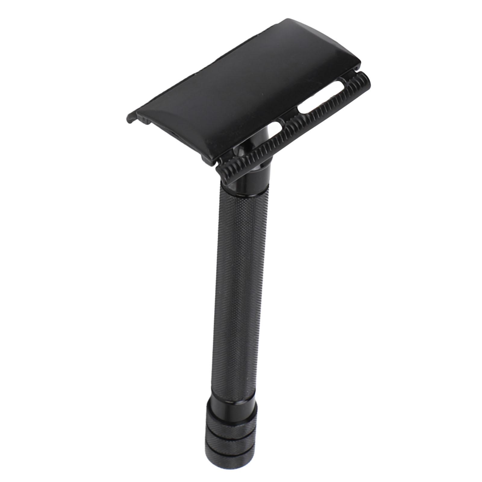 

Double Trimmer Handle Metal Beard Clipper Set Vintage Beard Trimmer with Stand Blades for Men