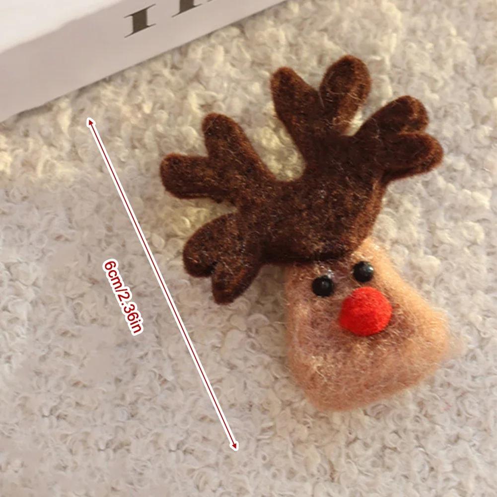 1PCS Cute Wool Felt Christmas Pendants DIY Handmade Snowmen & Trees Party Decor & Christmas Gifts Multiple Styles