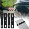 4Pcs Weather-Proof Frameless License Plate Frame Frameless License Plate Mount Car Tag Frame For Front And Rear Car Tags