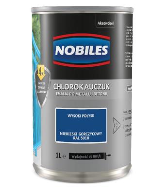 Chlorined Rubber Enamel Mustard Blue Ral 5010 0.9L - 5Emch.Nig1.0