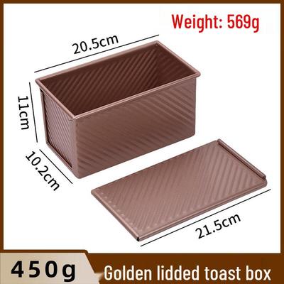 WS Antihaft Gold Wellenform Kastenform mit Deckel