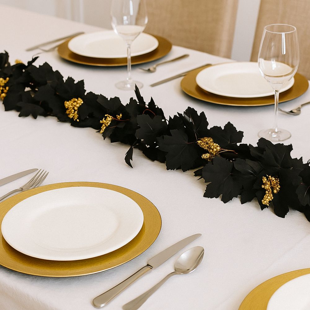 Künstliche Herbstlaub-Ranke Realistische Kunstpflanzen Exquisite Hänge-Rankengirlande Thanksgiving