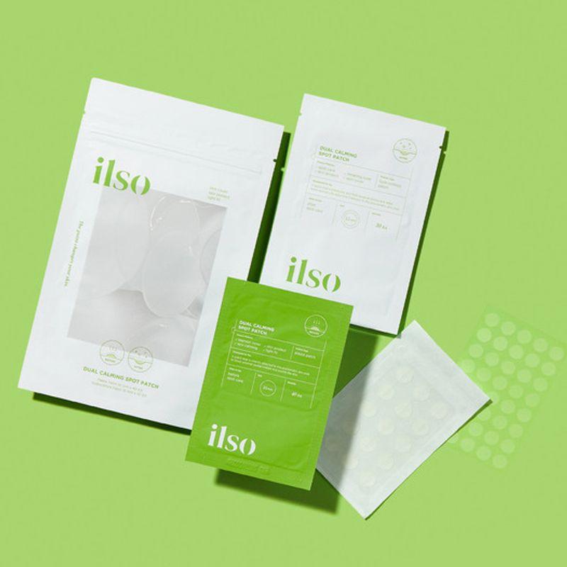 Ilso Dual Calming Spot Patch (Plaster Patch (10mm x 40ea) Hydrocolloid Patch (12mm x 30ea))