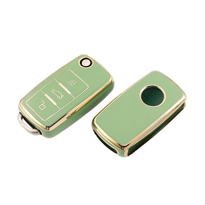 TPU Protection Bag for VW Volkswagen Polo Tiguan Passat Golf Jetta Lavida Skoda Octavia Car Key Case Car Key Full Cover